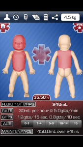 Pediatric counterpart for uBurn Medic. Only infant and adult 
